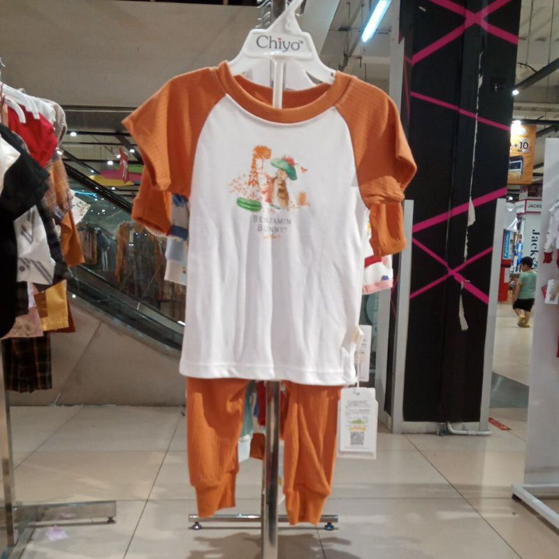 Chiyo Peter Rabbit Raglan Orange Set - Long Pants
