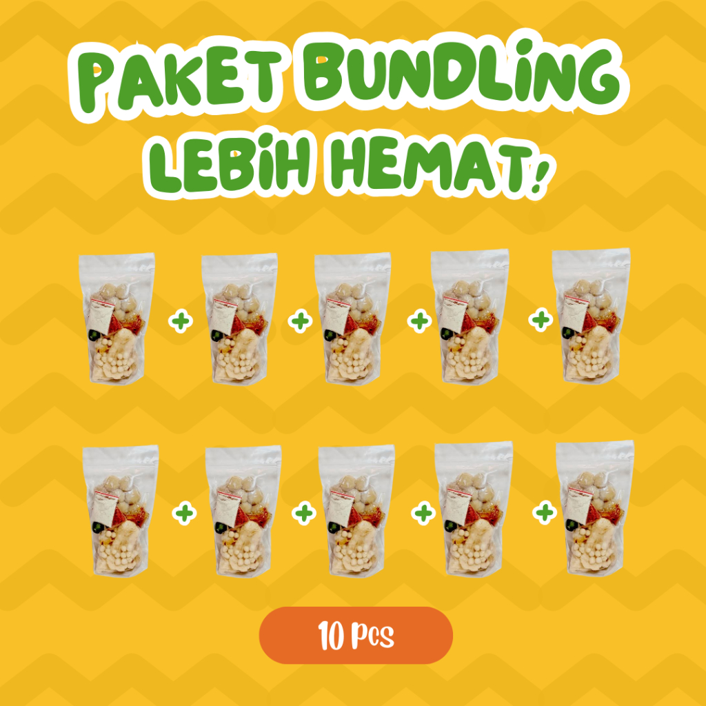 

10 Pcs Paket Bundling Baso Aci Instant Hemat Murah