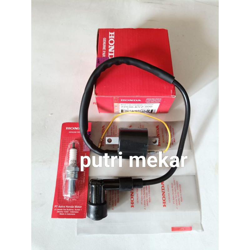 COIL KOIL PENYALAAN 3 ITEM ( KYZ ) ORIGINAL SUPRA X 125 HELM, KOIN SUPRA X125 FI INJEKSI