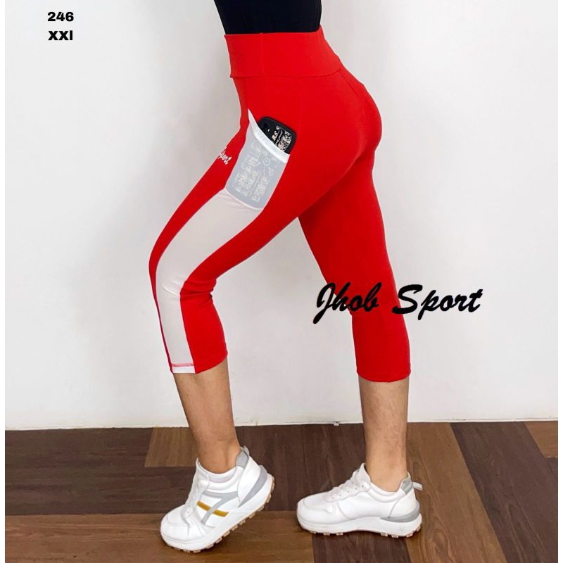 246 Celana Legging Sport Wanita 7/8 XXL/Celana Jogging Wanita 7/8 Jumbo XXL/Celana Senam XXL/Celana 