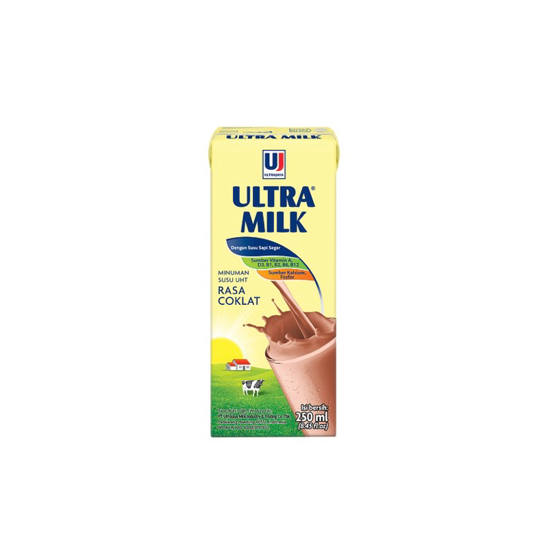 

Ultra Milk Susu UHT Coklat/Stroberi 250ml