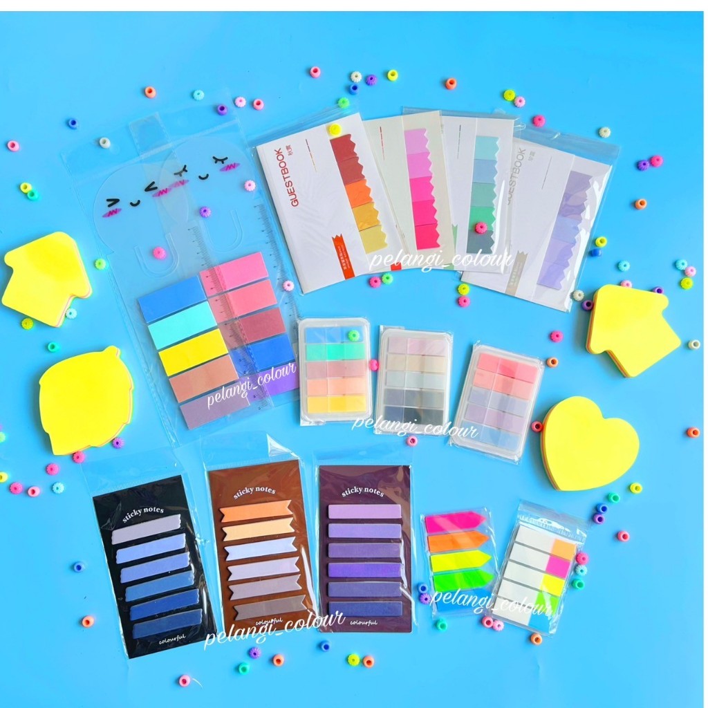 

Stickey notes warna pastel / Memo Sticky Notes / Sticky Notes Karakter