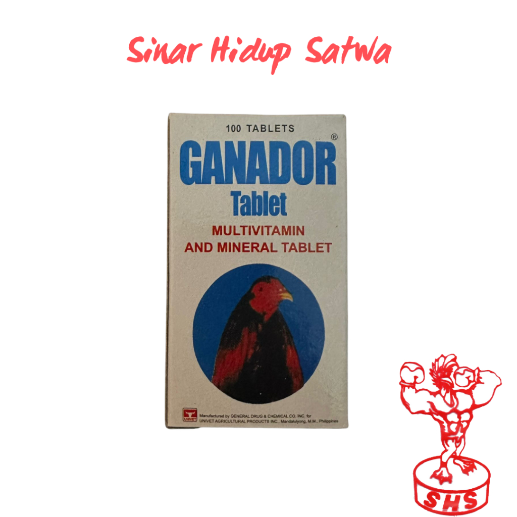 GANADOR BOTOL TABLET Multivitamin 100 Tablet obat ayam