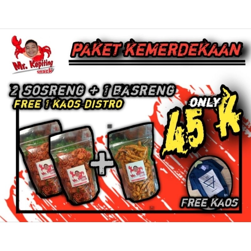 

PAKET SPESIAL KEMERDEKAAN (FREE KAOS DISTRO)