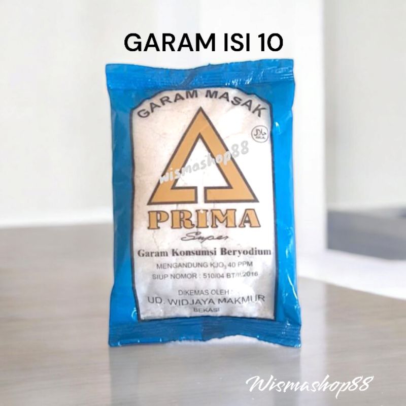 

GARAM PRIMA SUPER 150 GRAM ISI 10 PCS / GARAM MASAK BERYODIUM / BUMBU DAPUR