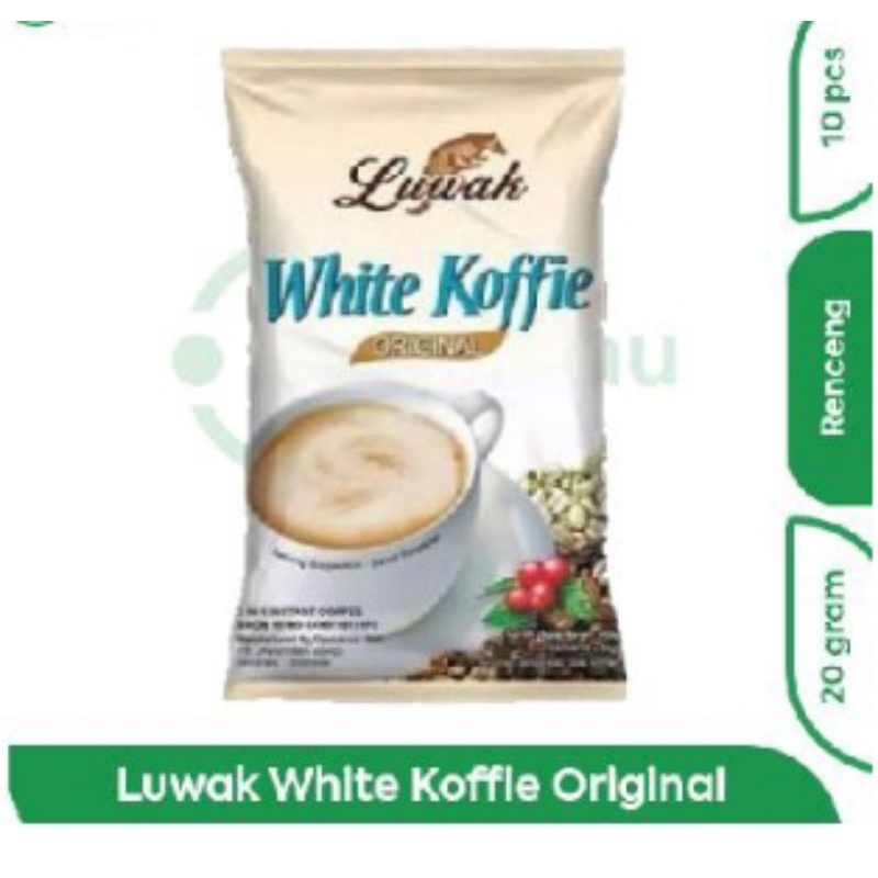 

kopi luwak white kopi rentengan isi 10 pcs 20 gram