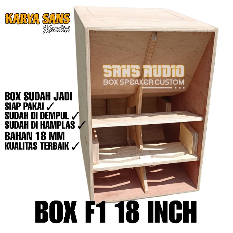 Box speaker f1 18 inch mentahan