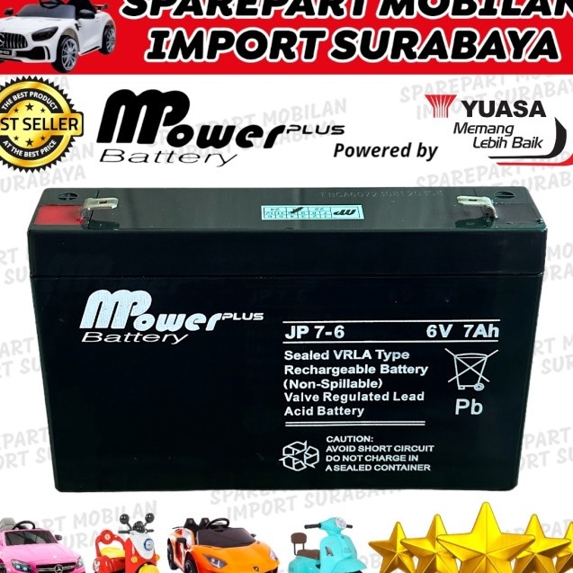 MPOWER 6V 7AH MOBIL MOBILAN ANAK AKI MAINAN ANAK PMB 6 VOLT 7 AMPER