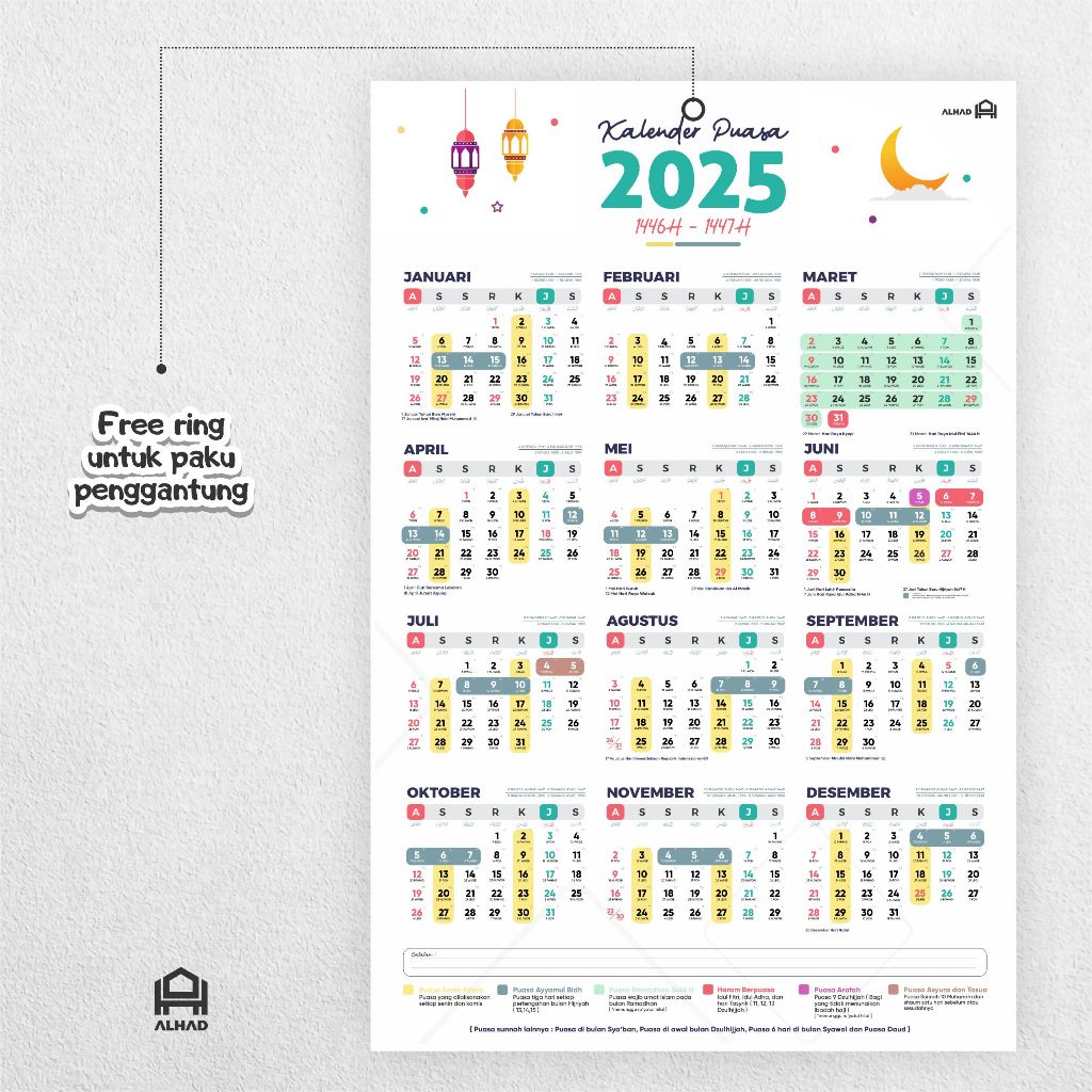 

Kalender Puasa 2025 I Komplit I Ukuran A3+ I A02