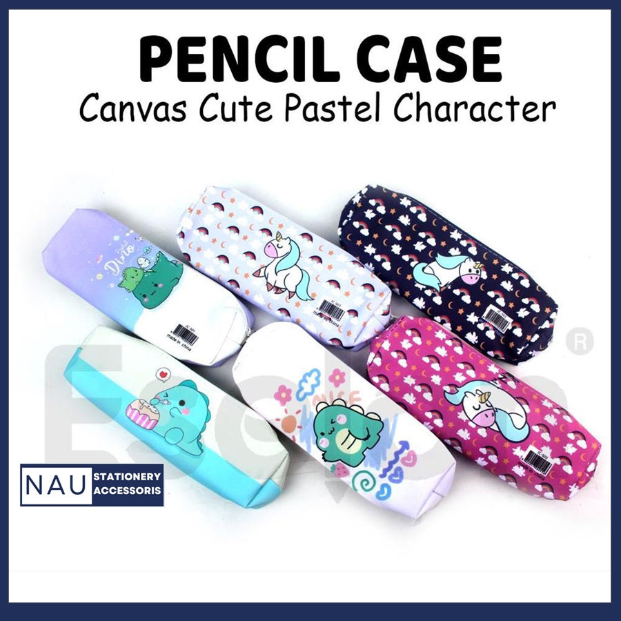 

Kotak Pensil Karakter resleting DINO UNICORN / Kotak Pensil Canvas DINO & UNICORN / Kotak Pensil Karakter - ATK