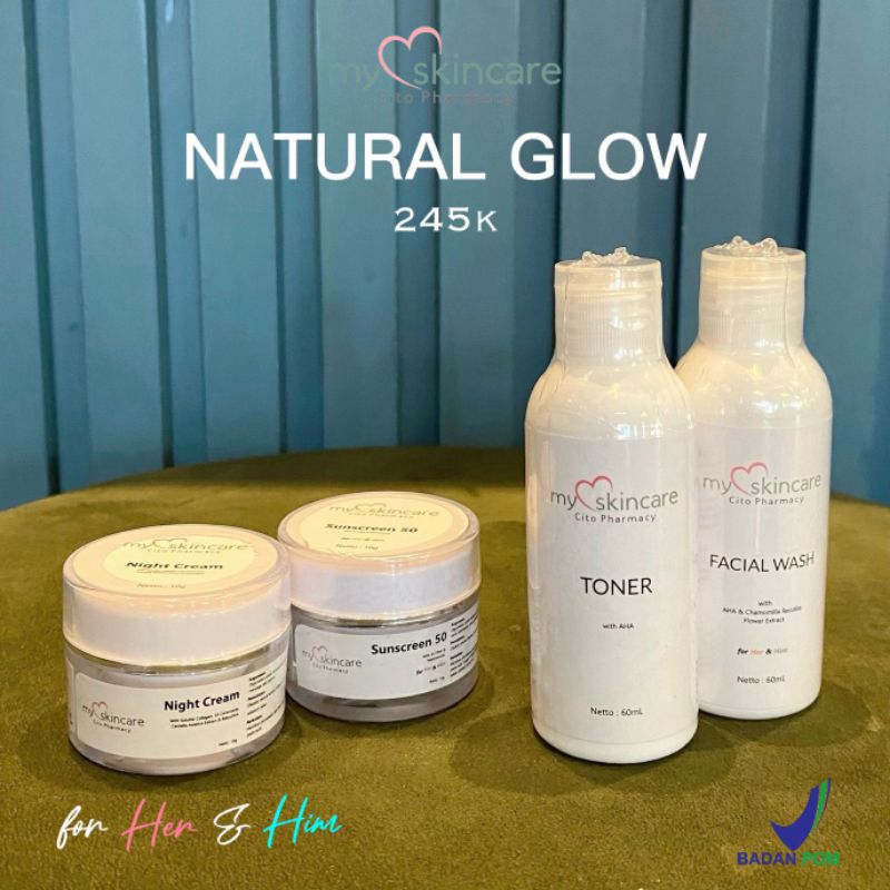 Myskincare basic paket skincare NATURAL GLOW