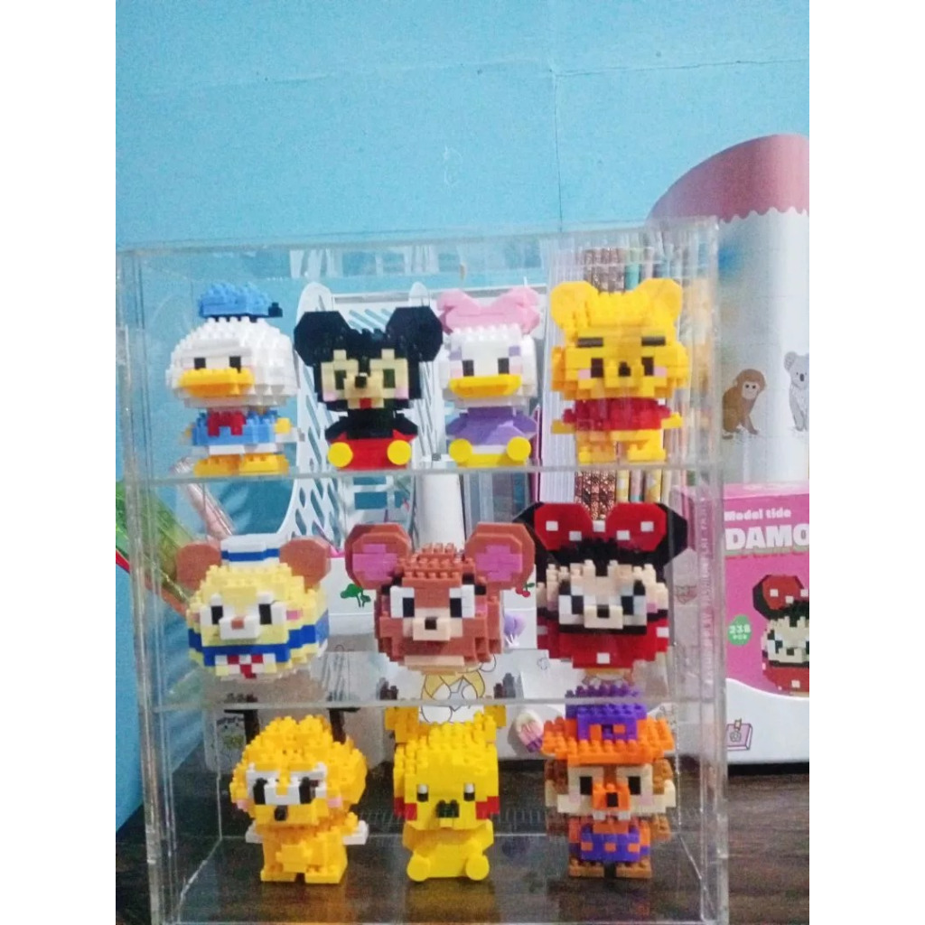 Rak Nano Brick Akrilik / Display Nano Brick / Rak Serbaguna Akrilik