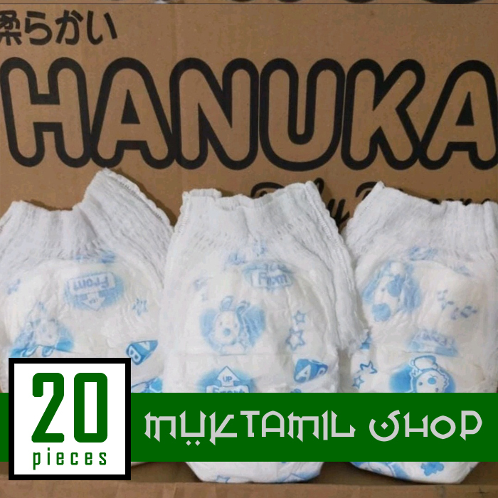 (20 pcs) POPOK HANUKA PANTS / size S M L XL / EKONOMIS  / Popok Curah Murah
