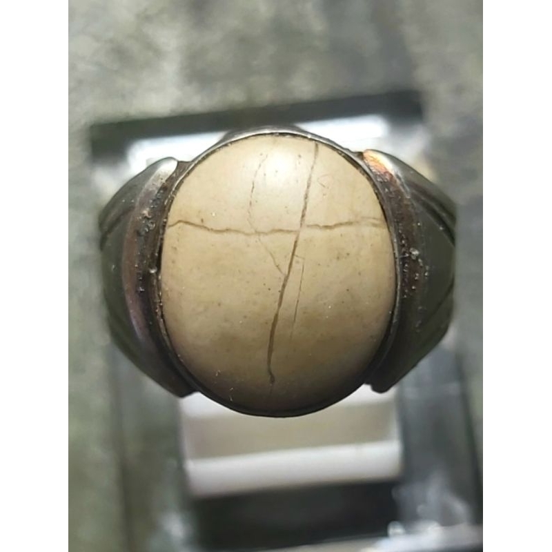 Tapak Jalak Putih - Cincin Batu Akik