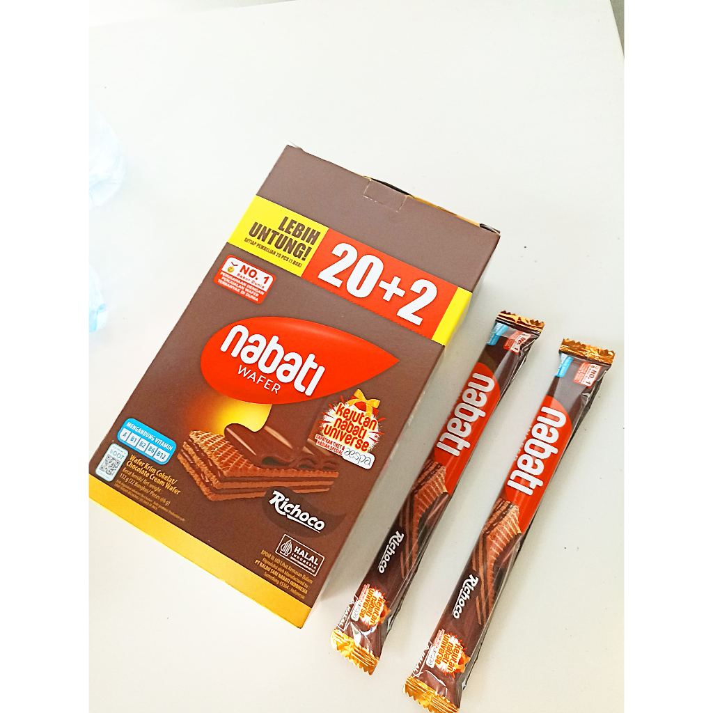 

NABATI STIK WAFER RASA COKELAT 1 BOX