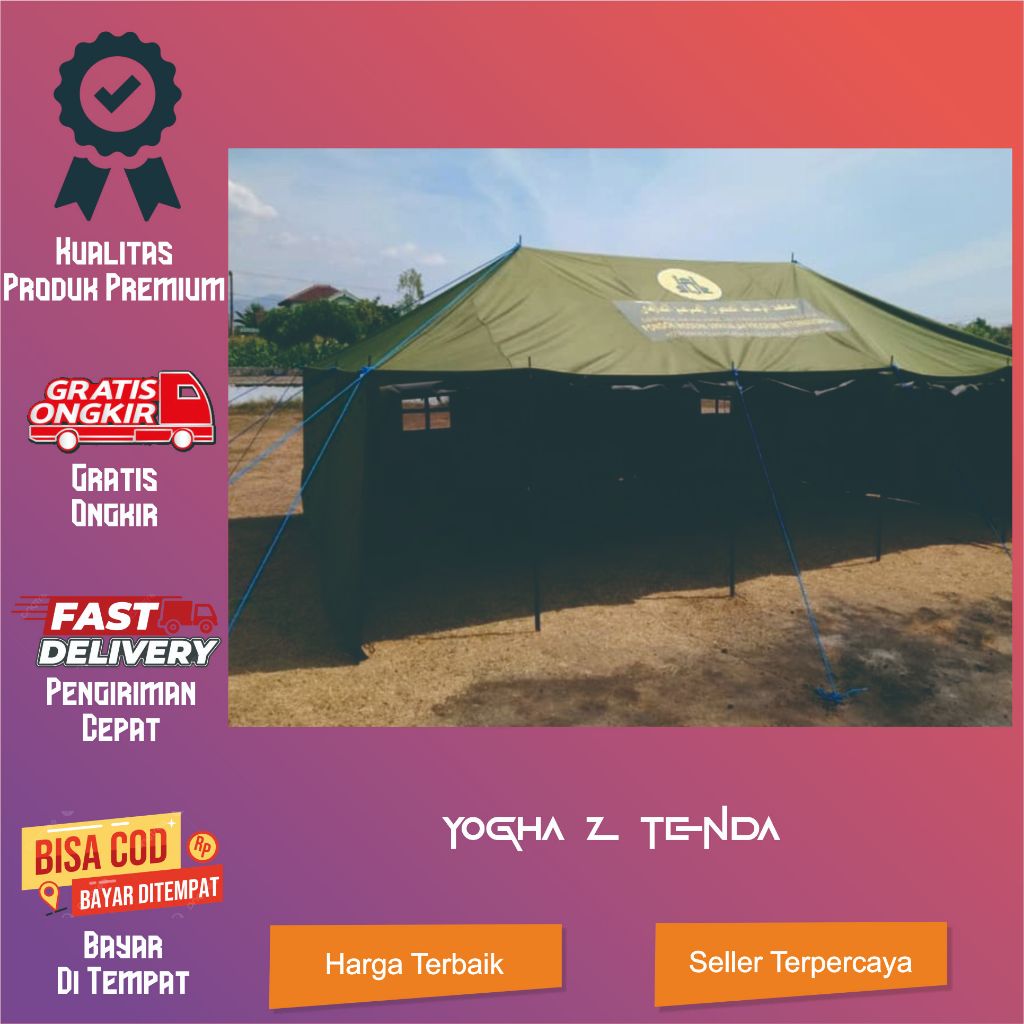 Tenda komando/Regu/Pleton 4x6 pramuka