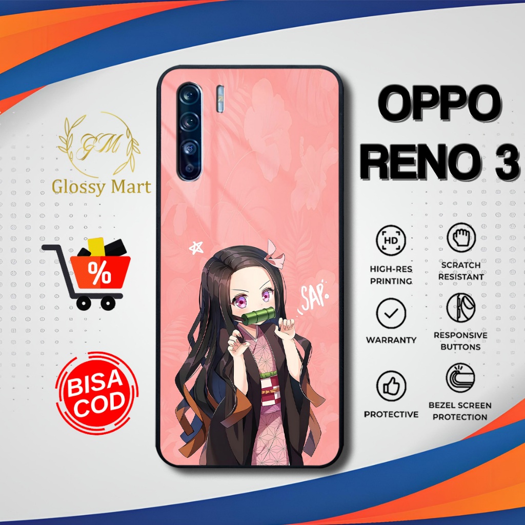 Case Oppo Reno 3 Terbaru Casing Oppo Reno 3 Kawai Girl Anime Softcase Hardcase glossy Kesing Oppo Te