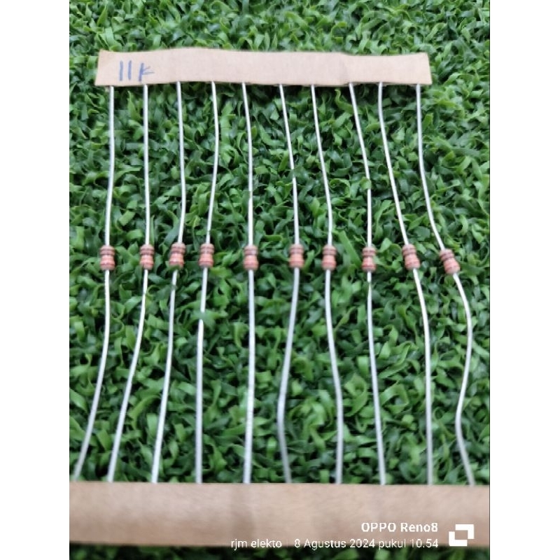 10pcs resistor ukuran 11K  1/8watt