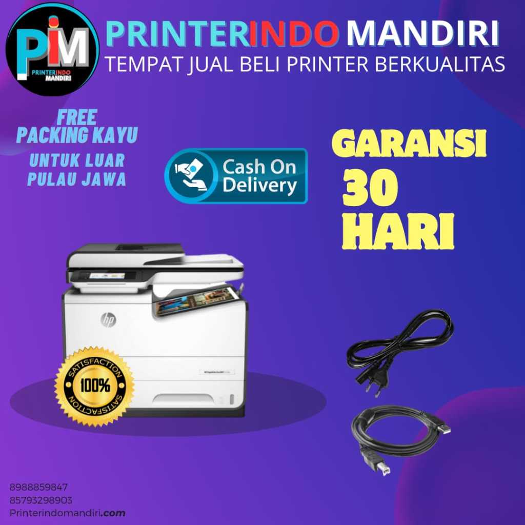 Printer hp PageWide 577dw printer second siap pakai printer hasil lelangan kantor printer murah berk