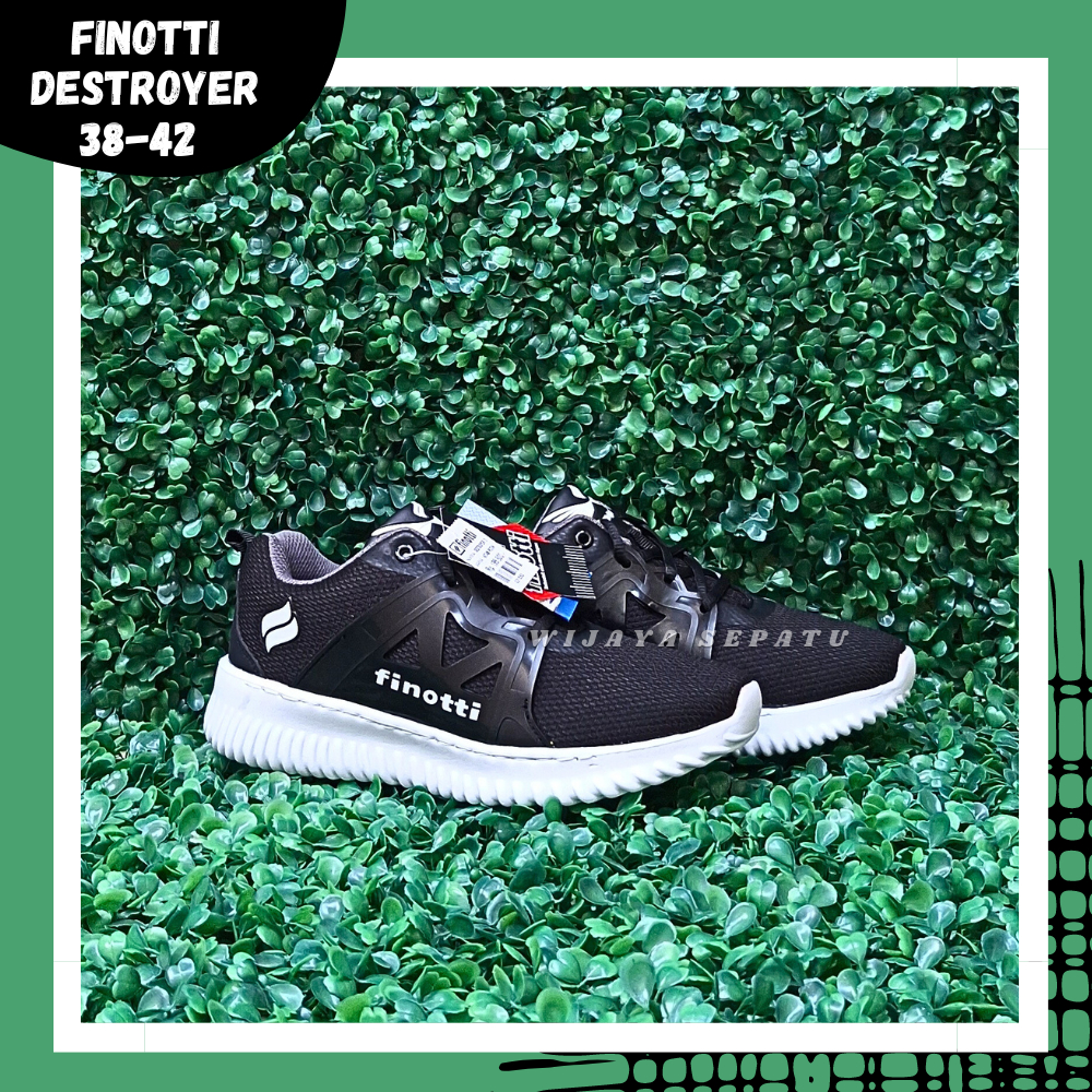WIJAYA SEPATU - Sepatu FINOTTI DESTROYER 2 38-42 /Sepatu Sekolah Hitam /Sepatu Pria /Sepatu Dewasa /