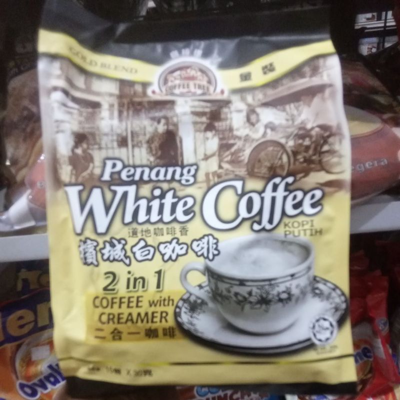 

Penang White Coffe 2in1 Cofe white creamer berat bersih 450gr(15X30gr)