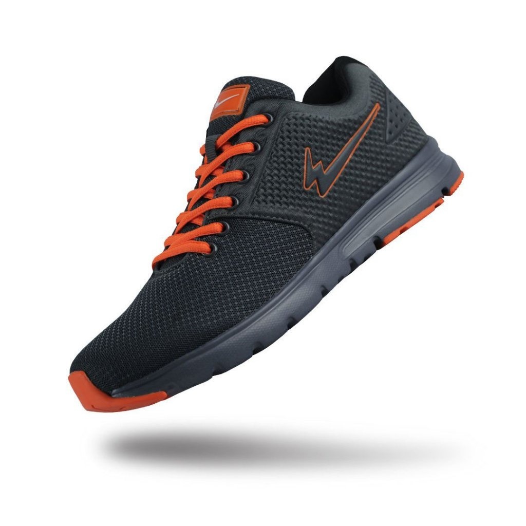 TERBATAS Sepatu Running Eagle HYBRID Abu Tua Oranye Original Only