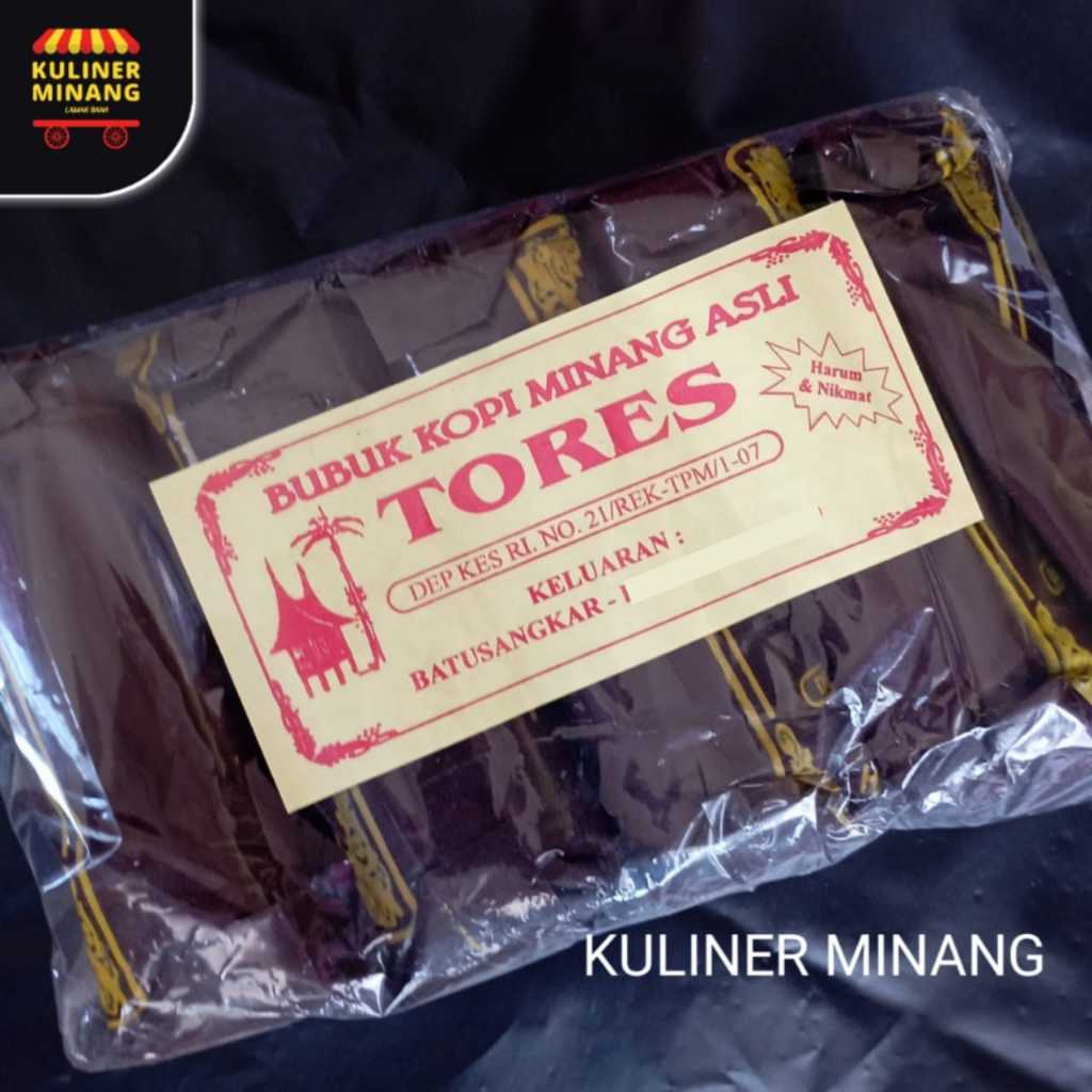 

Kopi Tores 1pak (5bks) Oleh oleh Jajanan Snack Cemilan tradisional khas Kuliner Minang