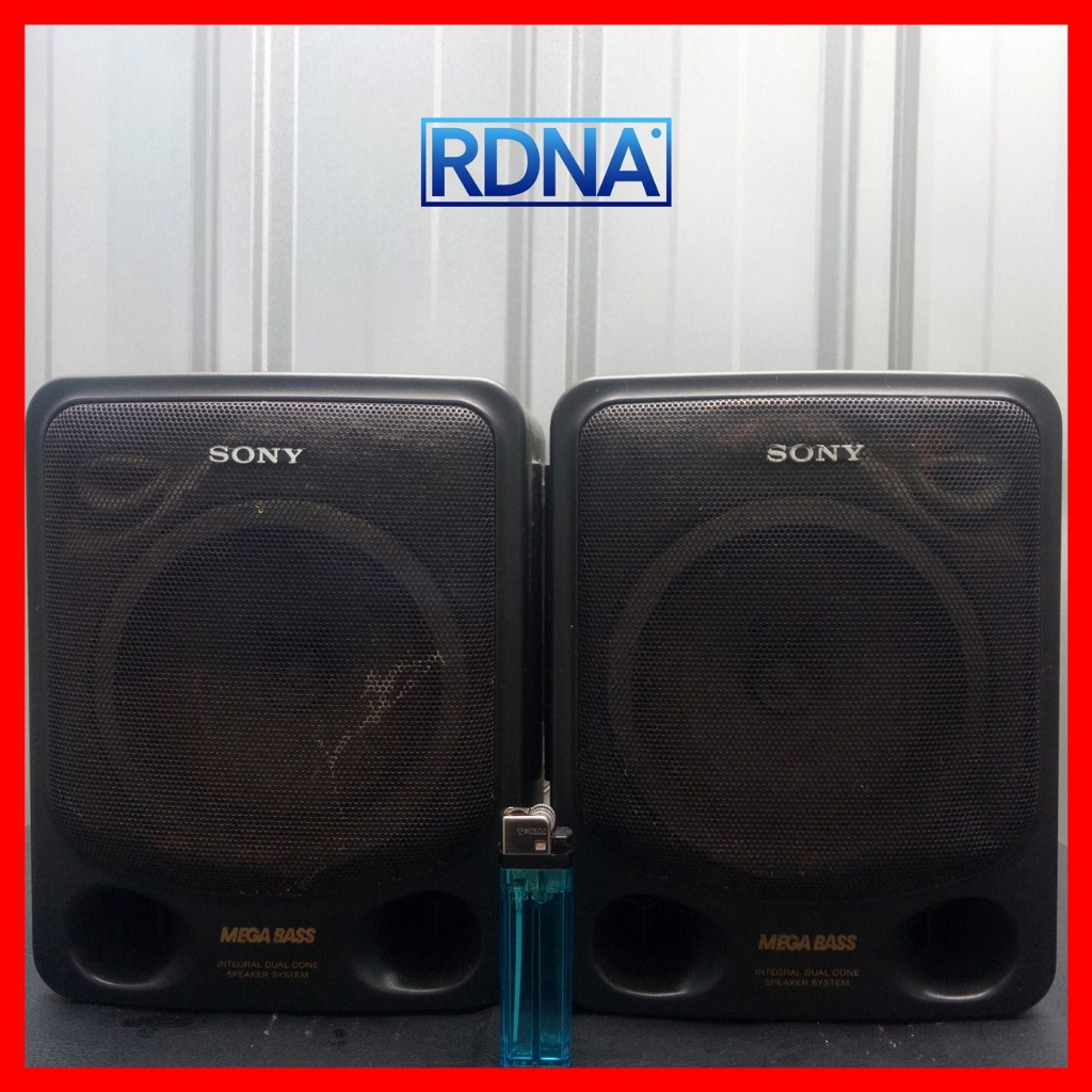 SPEAKER SONY MEGA BASS PASIF LEPASAN RADIO TAPE COMPO