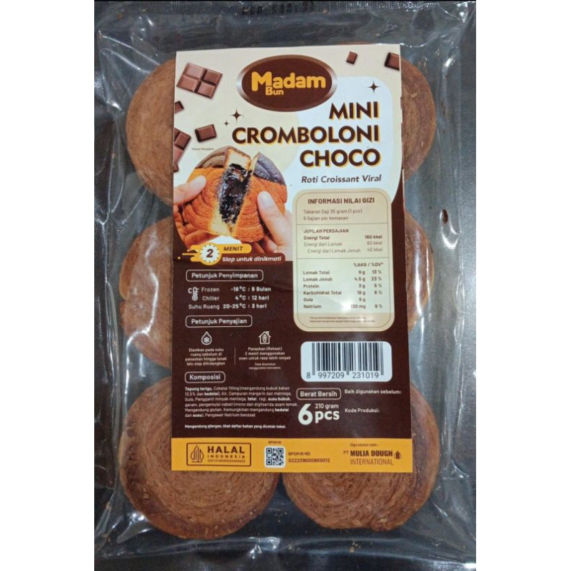 

Mini Cromboloni Choco Madam Bun Frozen