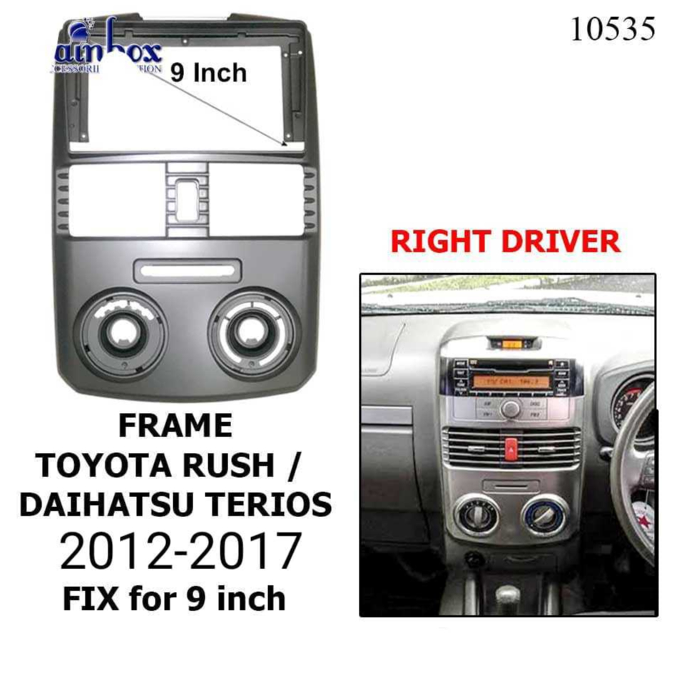 (RIAU IMP) FRAME TV HEAD UNIT 9INCI RUSH / TERIOS 2012-2017