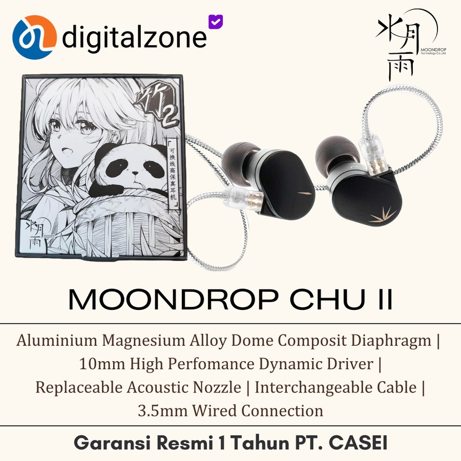 Moondrop CHU II IEM Garansi Resmi CASEI - Moondrop Chu 2
