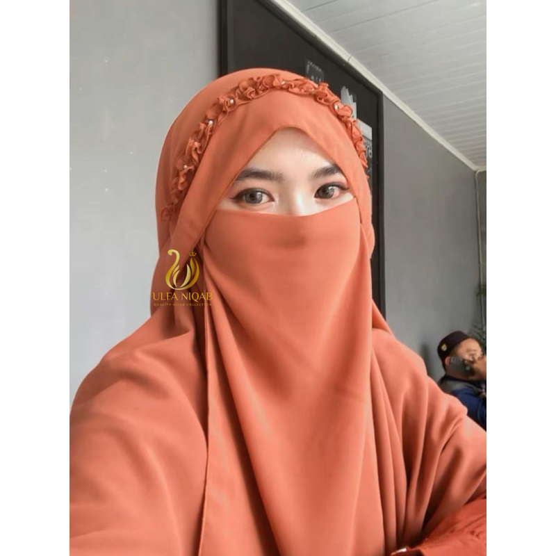 ( SET NIQAB ) hijab Segiempat set Niqab veli byulfaniqab