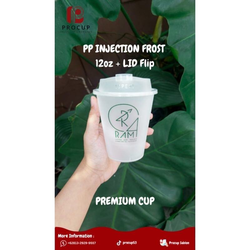 

Injection frost datar + lid flip + sablon