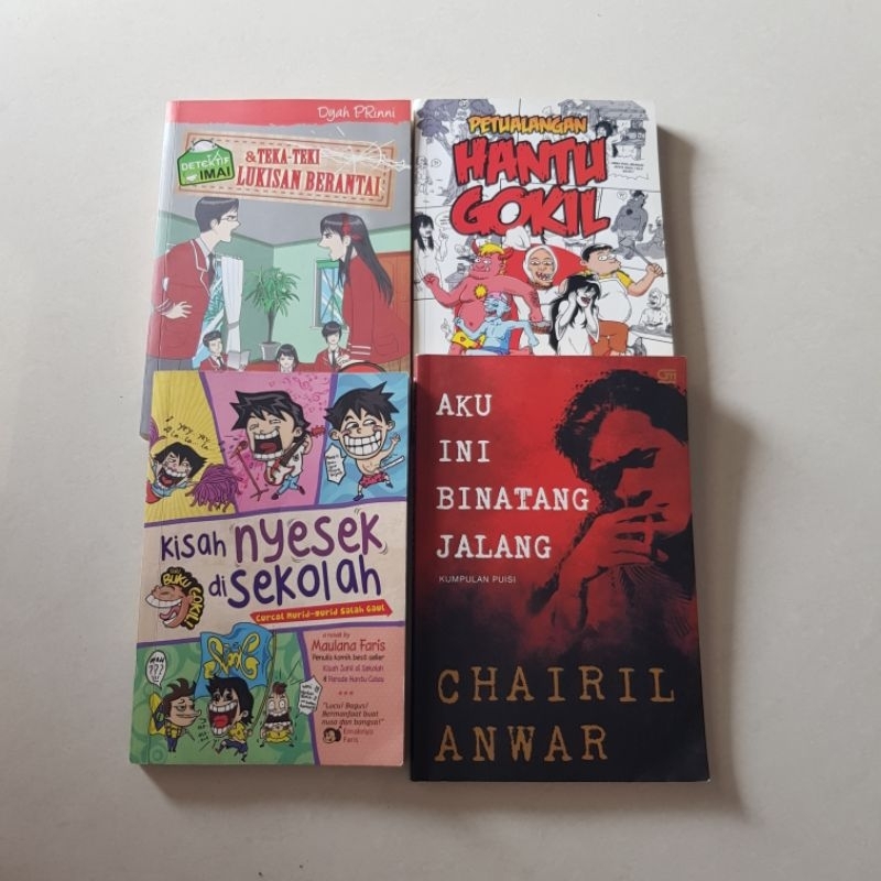 Preloved Buku Cerita/Novel/Kumpulan Puisi Chairil Anwar | Buku bekas ori murah