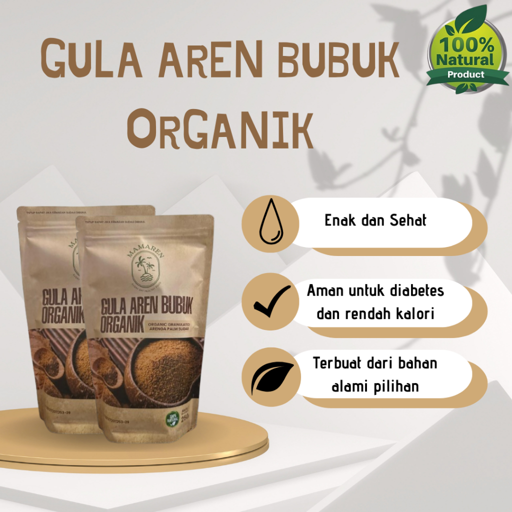 

Gula Aren Bubuk 250 Gram Gula semut Palm Sugar Premium