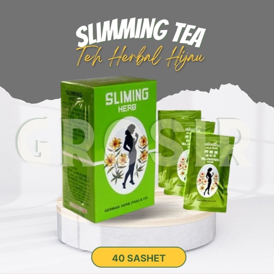 

Minuman Sliming Herb Tea - Teh Herbal hijau Pelangsing Alami 40 Sashet