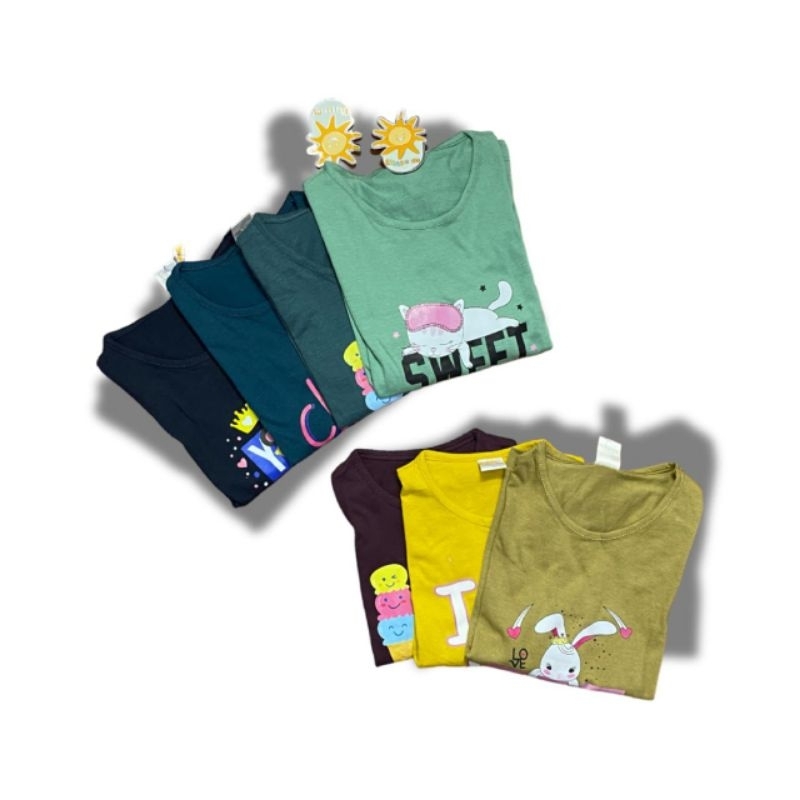 kaos panjang anak cewek 100 dapat 3 pcs warna geser>>>