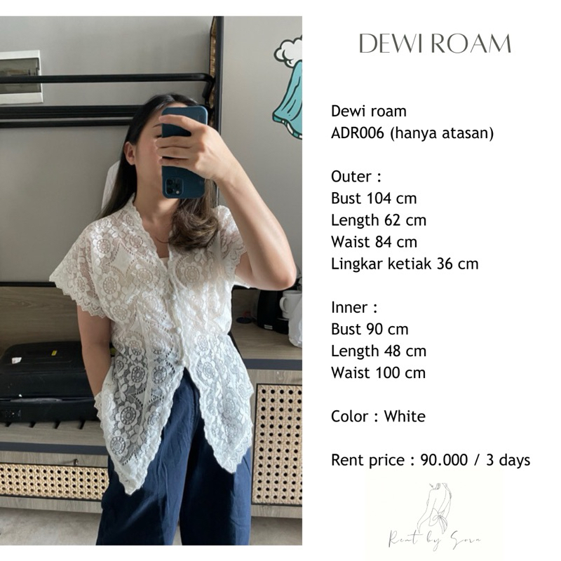 SEWA / RENTAL BAJU KONDANGAN DEWI ROAM ADR006