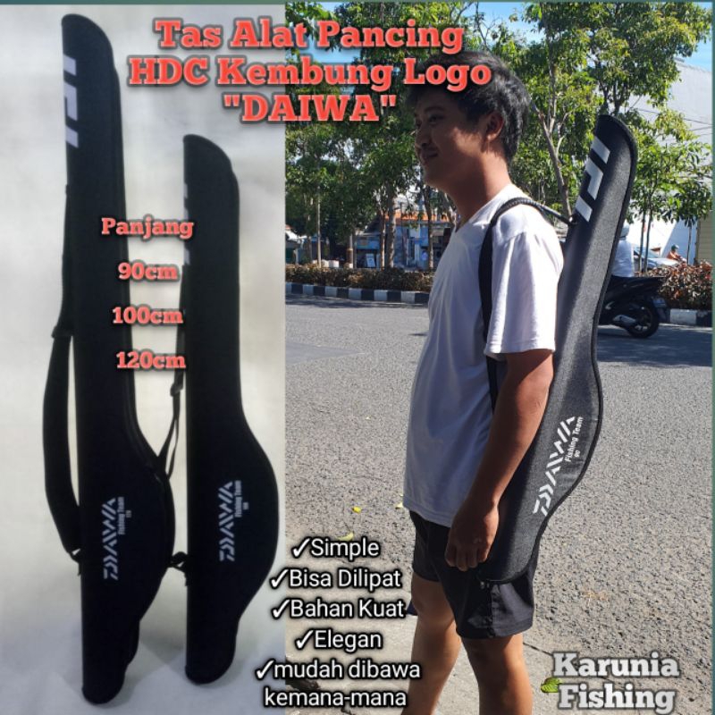 TAS JORAN TAS PANCING ROD PACK KEMBUNG LOGO DAIWA 90 - 120CM