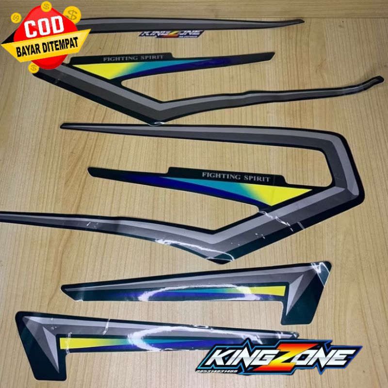 STRIPING STIKER RX KING RXKING TAHUN 2001 HIJAU KUALITAS ORIGINAL