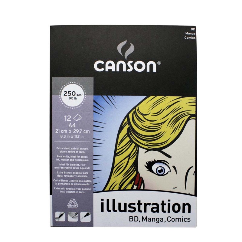 

Canson Illustration 12Sheets A4 250G