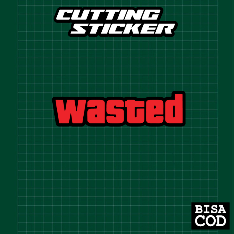 Cutting Sticker WASTED GTA SA