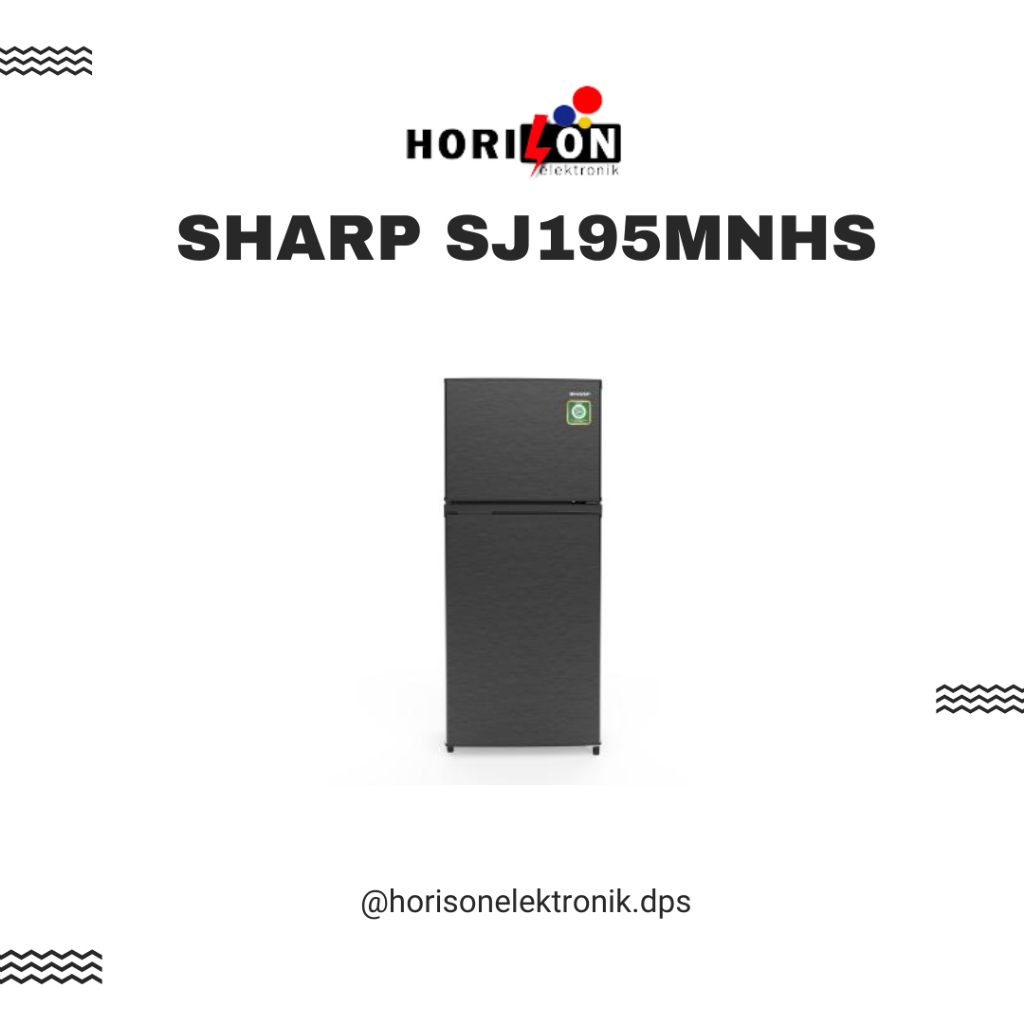 KULKAS 2 PINTU SHARP SJ195MNHS