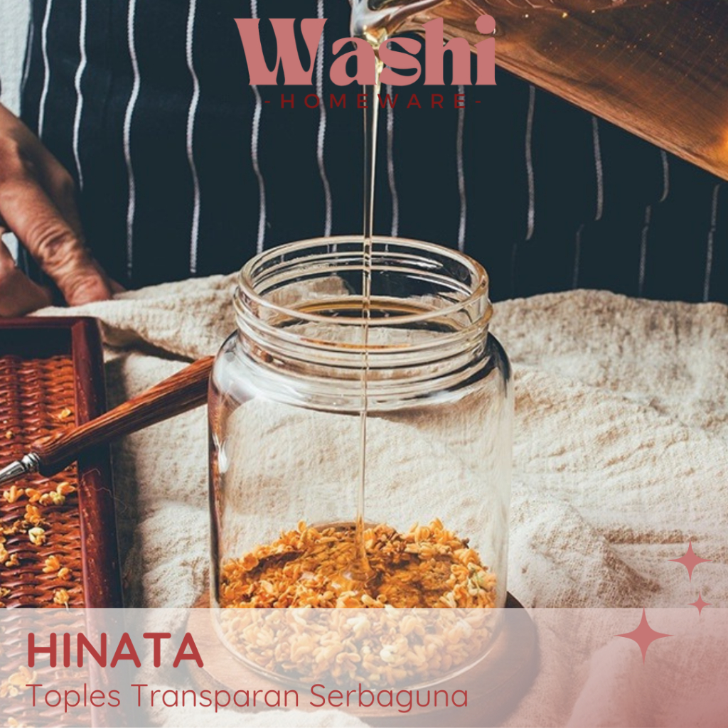 WASHI - HINATA Spice Jar Permen Minimalis Food Container Kue Kering Organizer  Cemilan Praktis