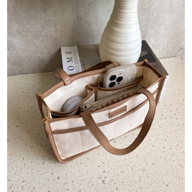 KI3 BAG ORGANIZER  MICHI LEATHER IN BROWN