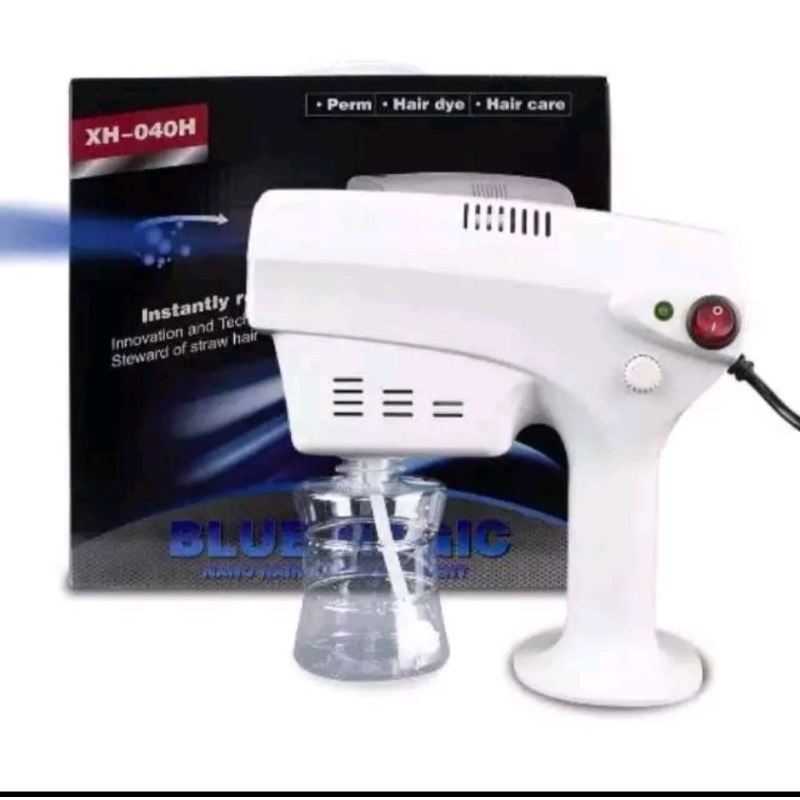 Nano Steam Gun Blue Magic / Nano Spray Steam Gun / Nano Hair Care Equipment / Hair Treatment
