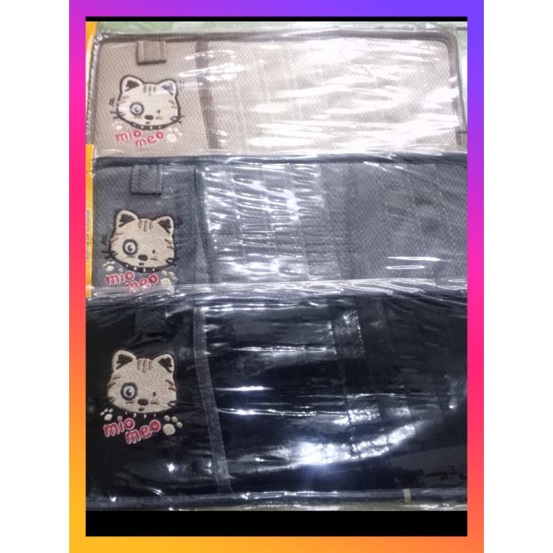 SUN VISOR CD POCKET UNIVERSAL KARAKTER  KITTY MIO MEO TEMPAT CD DOMPET SURAT AKSESORIS MOBIL