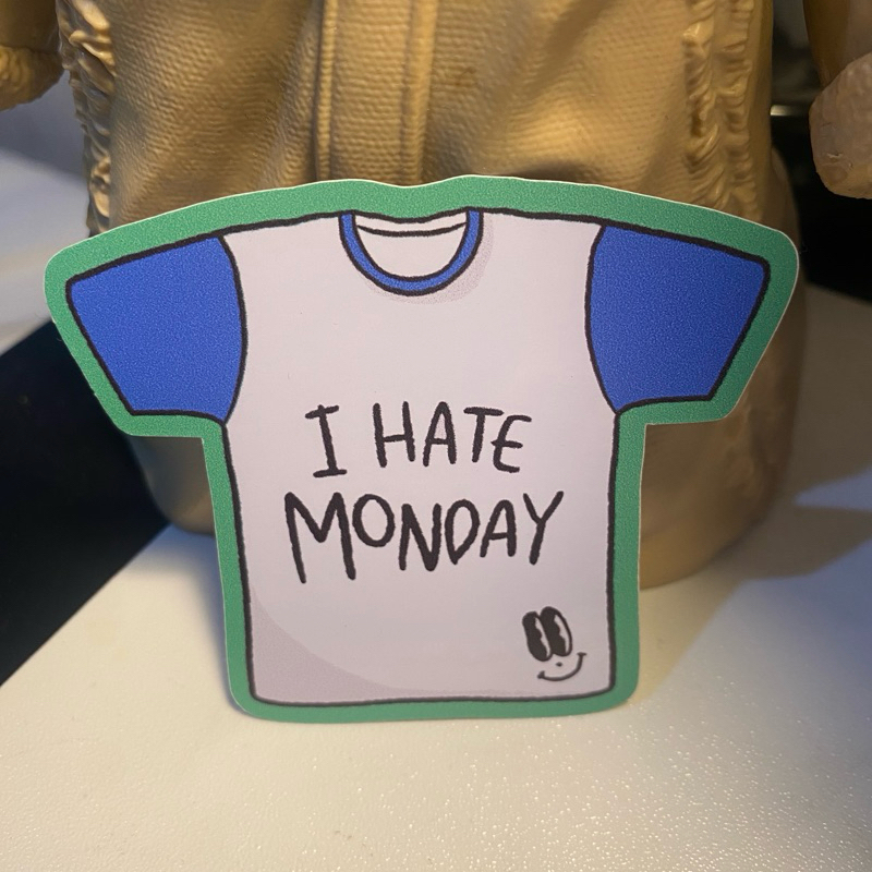 

groll.ce - I hate monday die cut sticker