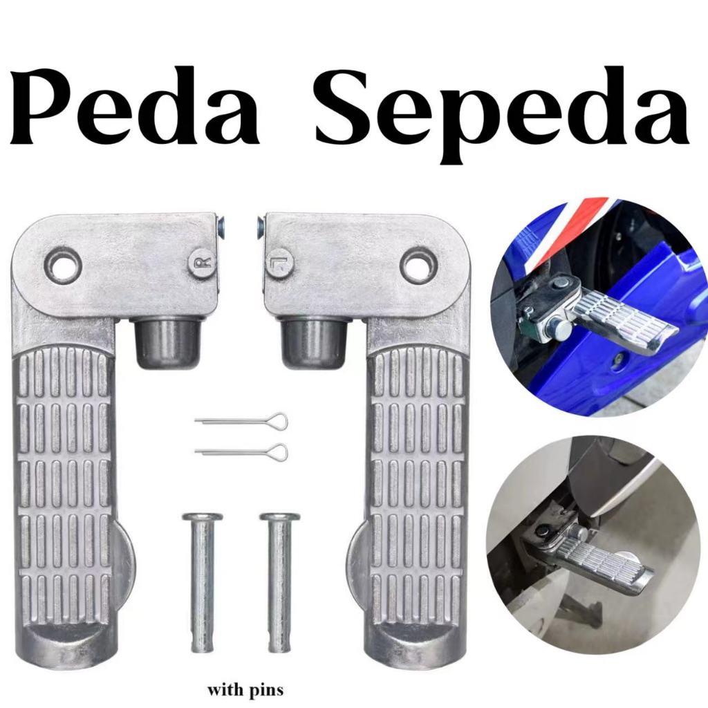 Premium 1 Pasangan Pedal Sepeda Elektrik Pedal Shock Belakang Aluminum Alloy Pedal Shock Belakang