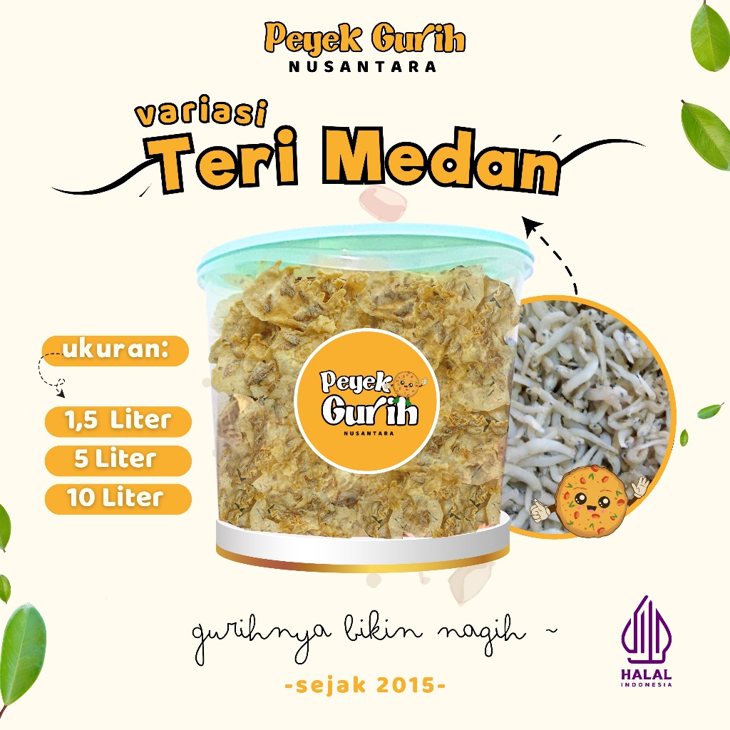 

Peyek Teri Medan Gurih Spesial | Peyek Gurih Nusantara | Rempeyek Teri Medan